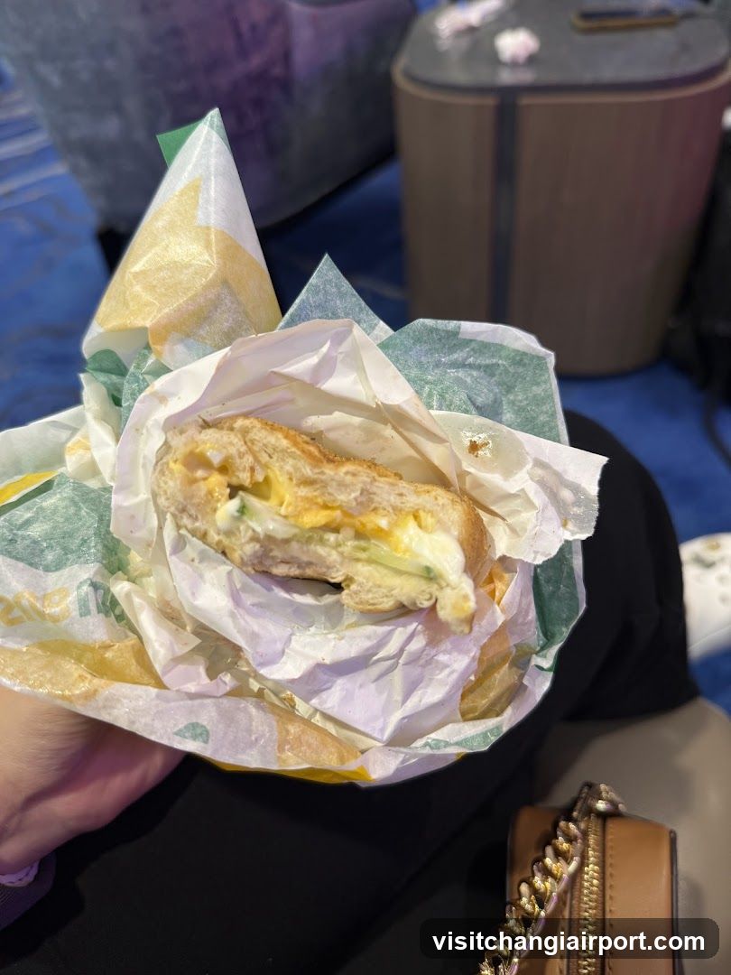 Egg Sandwich in Wrapper