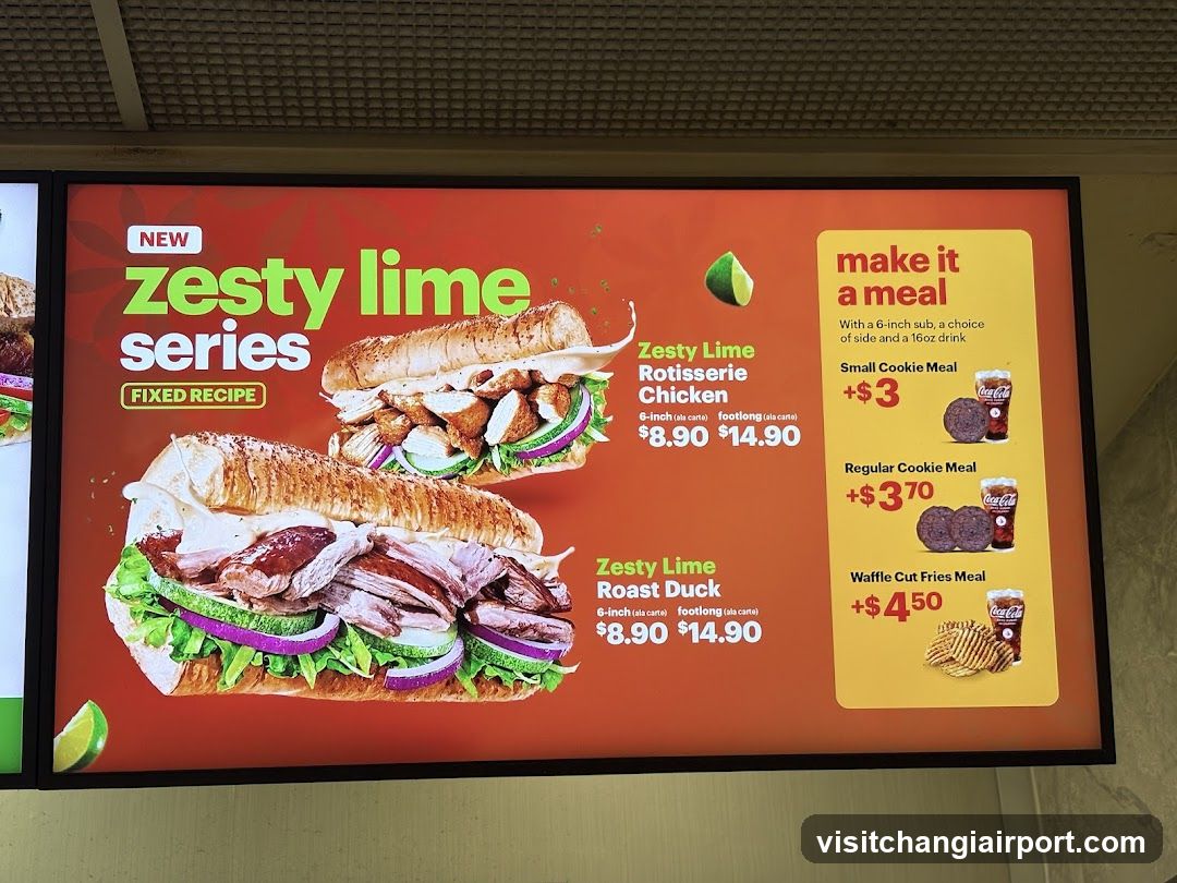 Zesty Lime Series Menu Board