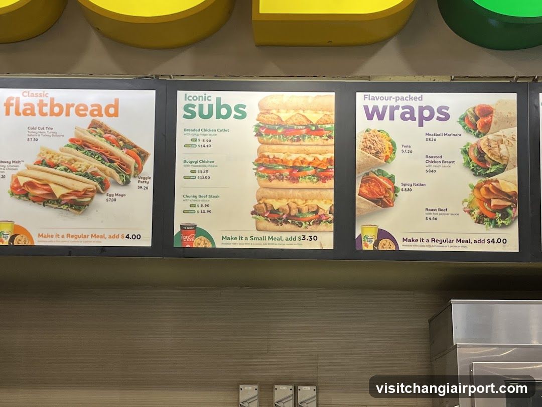 Sub & Wrap Menu Board