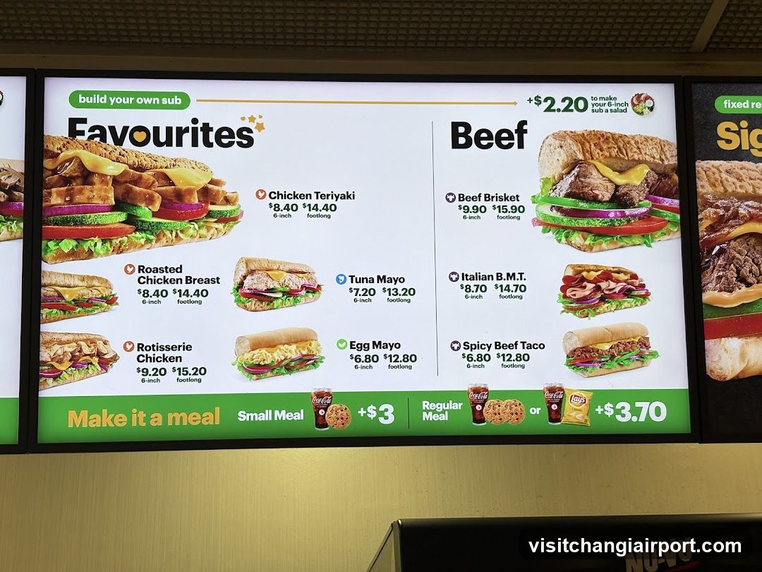 Sub Sandwich Menu Board