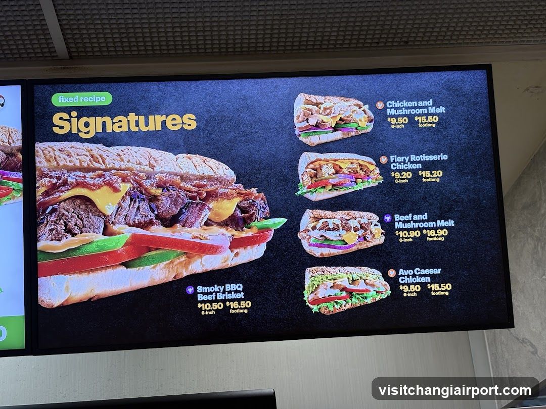 Subway Signatures Menu Board