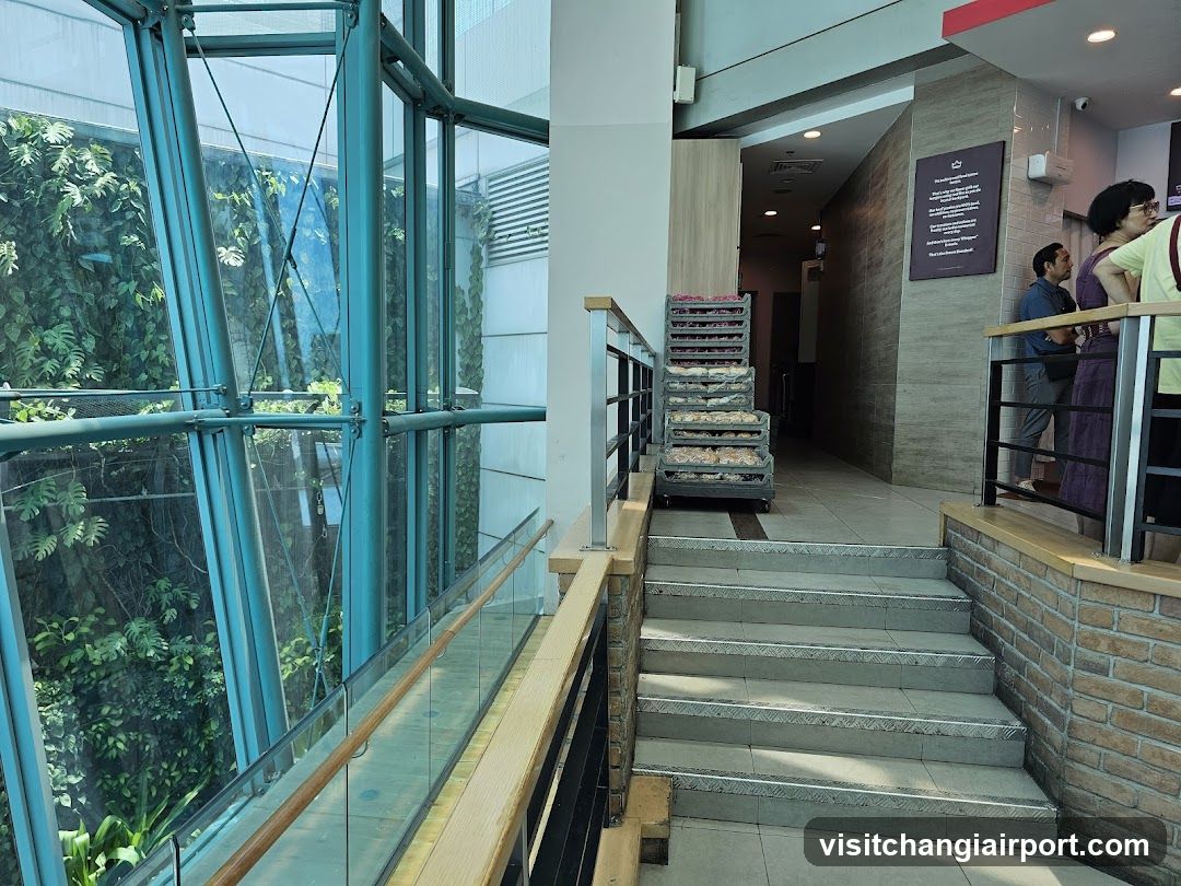Interior Staircase with Greenery View