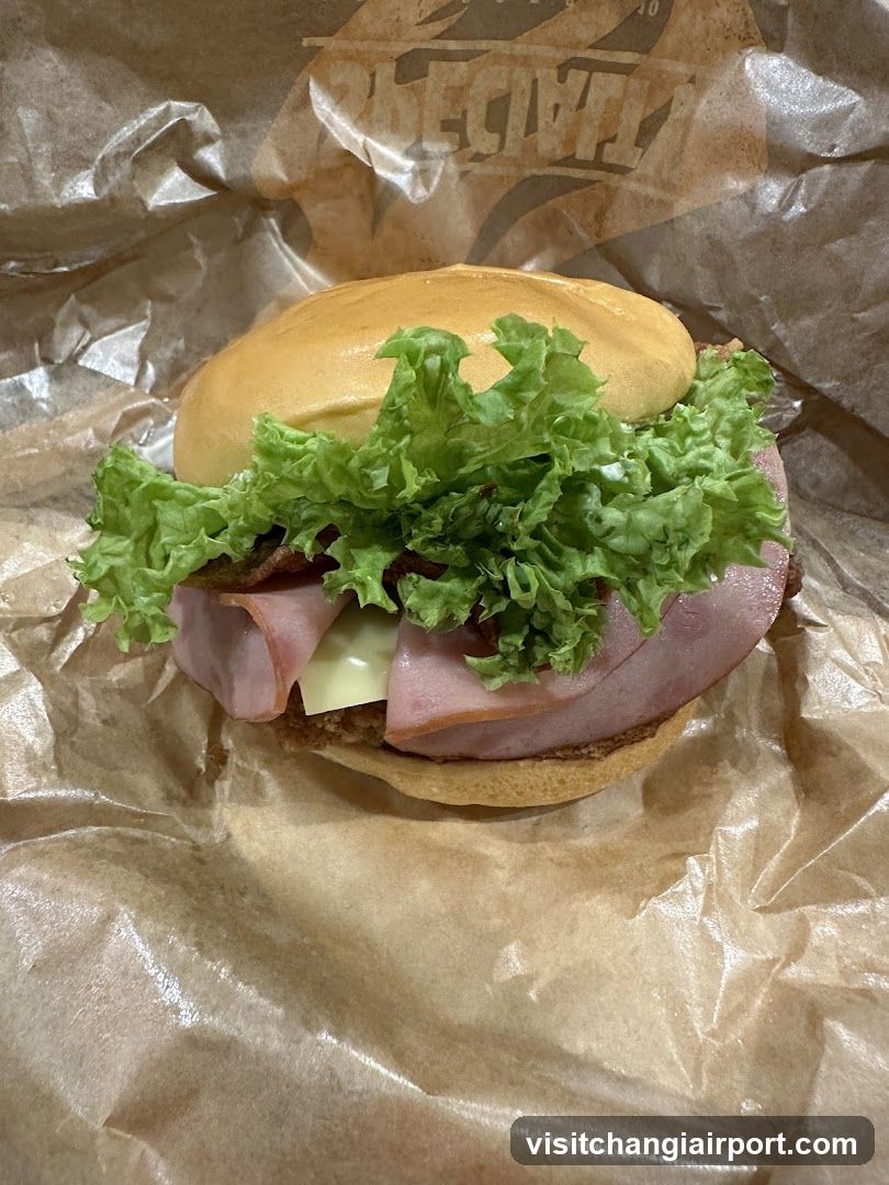 Sandwich with Ham and Lettuce