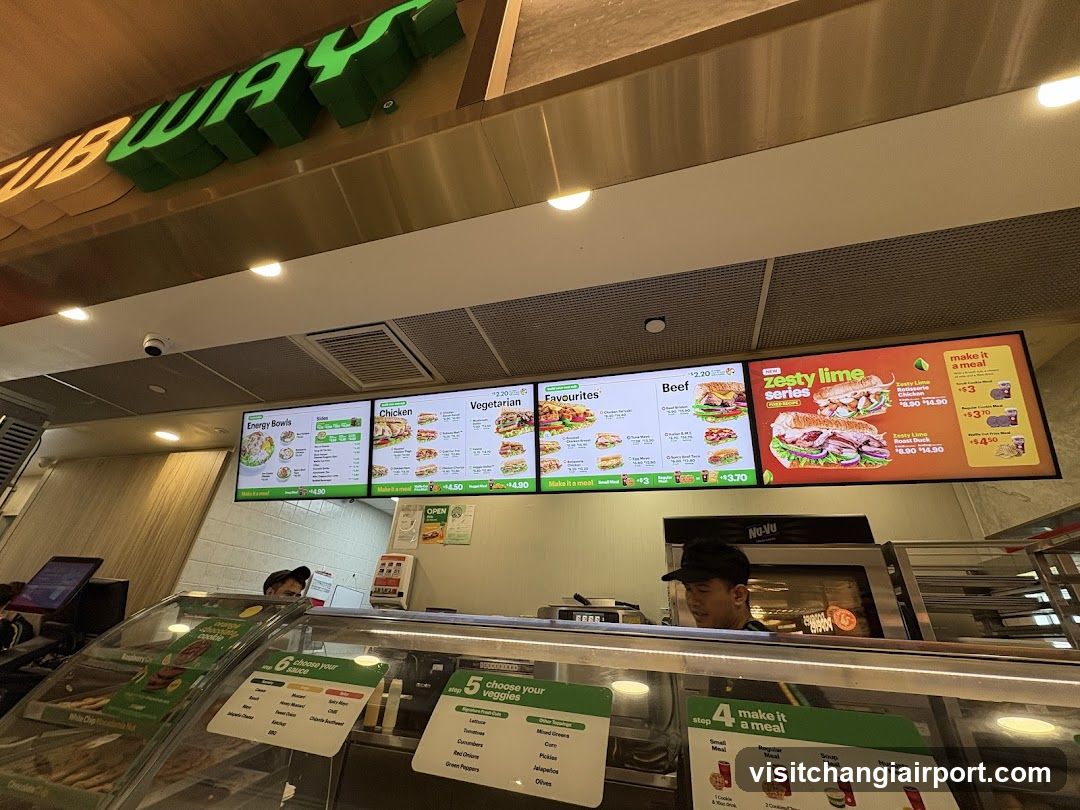 Subway Restaurant Interior