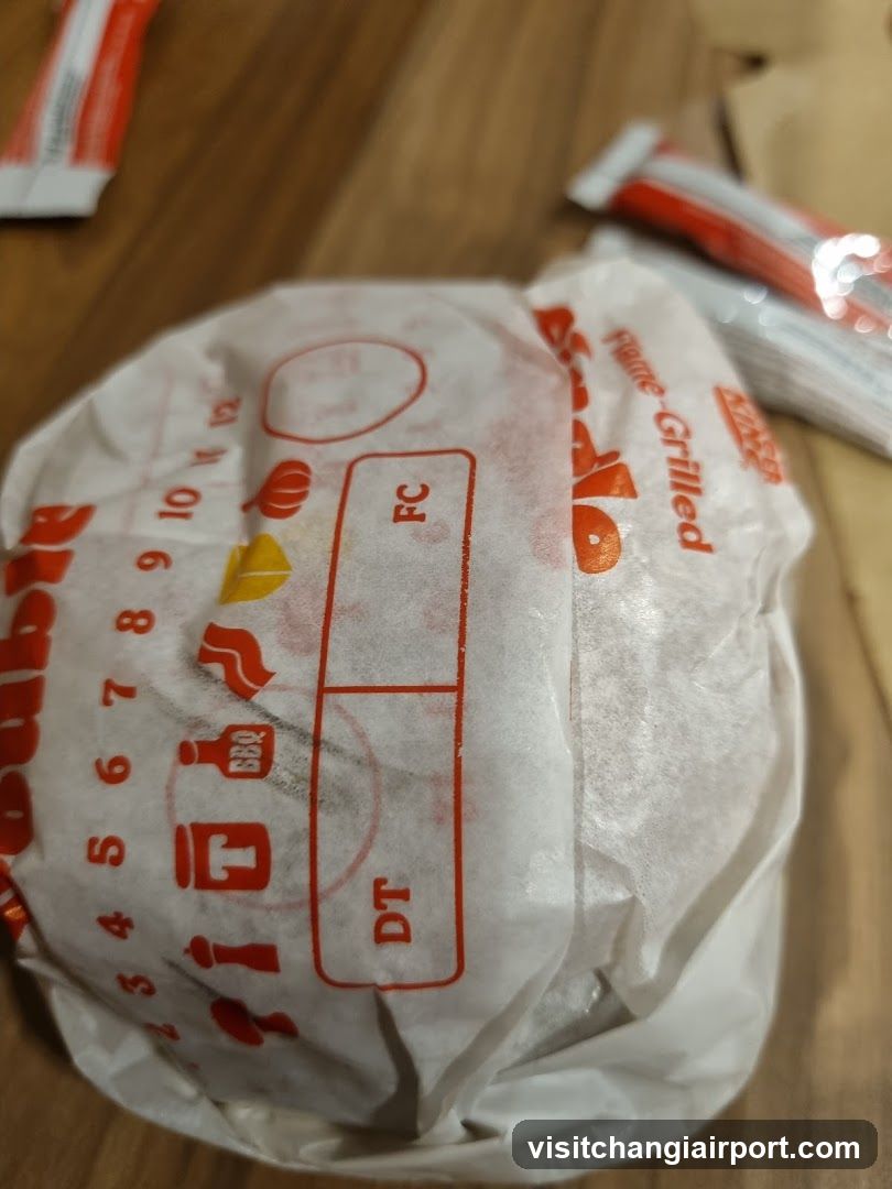 Burger in Wrapper