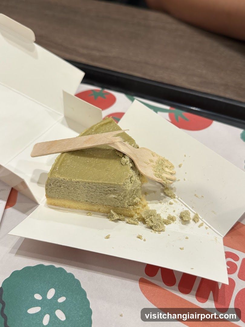 Matcha Cake Slice