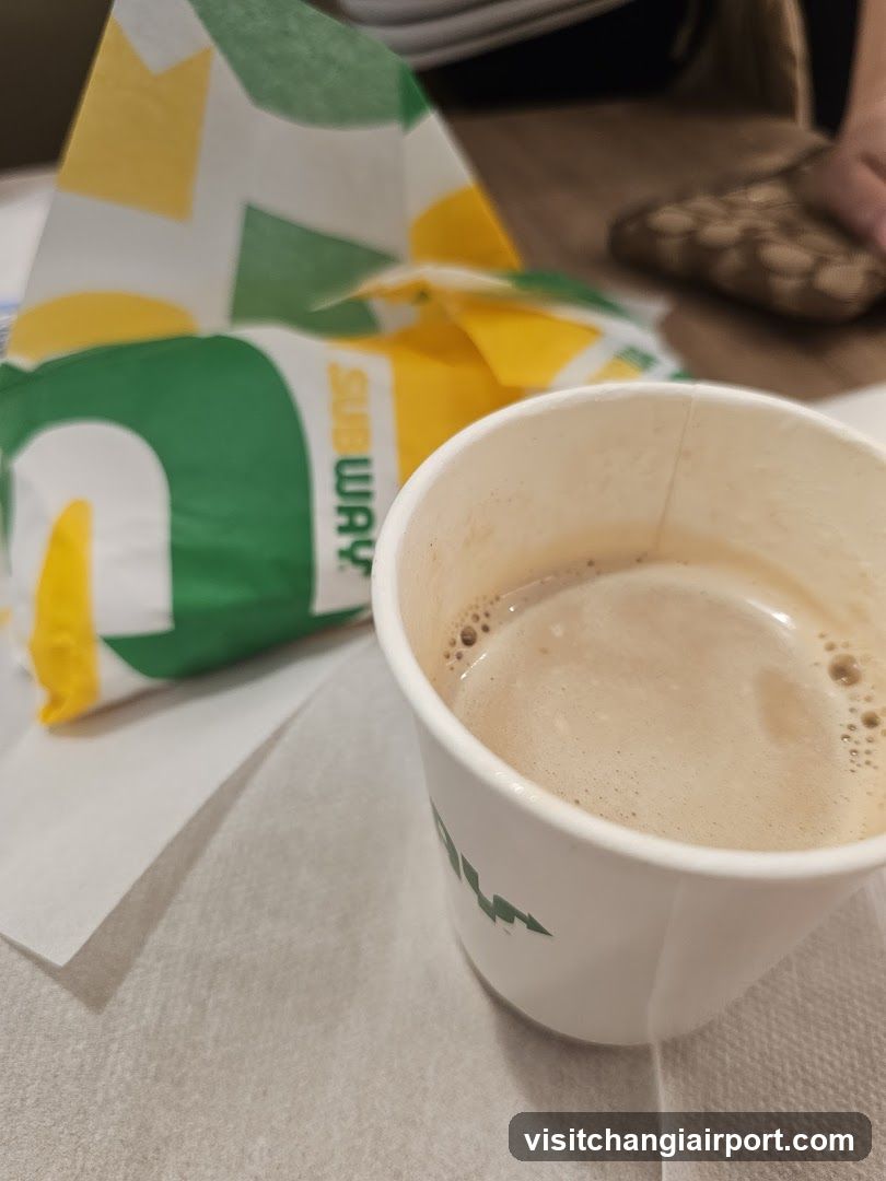 Subway Coffee and Wrap