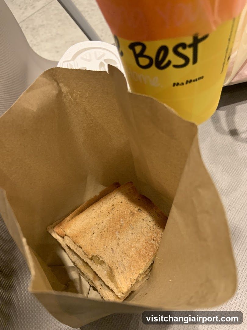 Sandwich and Drink in Paper Bag