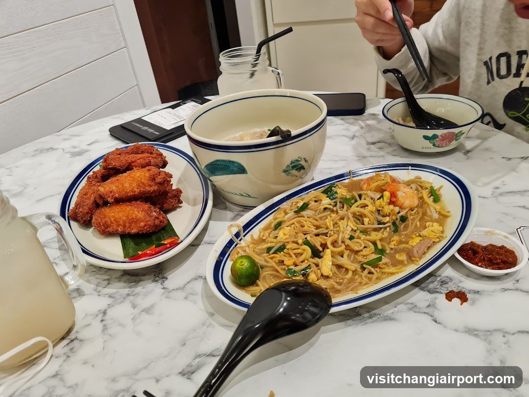Dining Table with Malaysian Cuisine