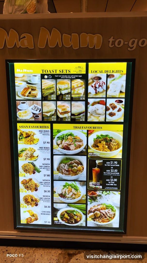 Ma Mum to-go Menu Board