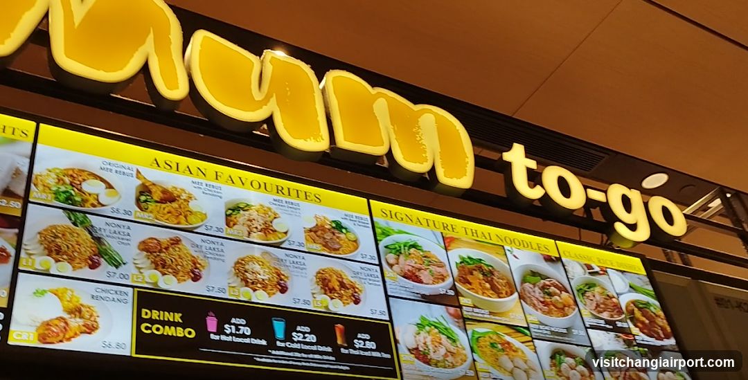 Asian Favourites & Thai Noodles Menu Board
