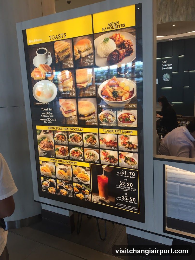 Food Menu Board Display