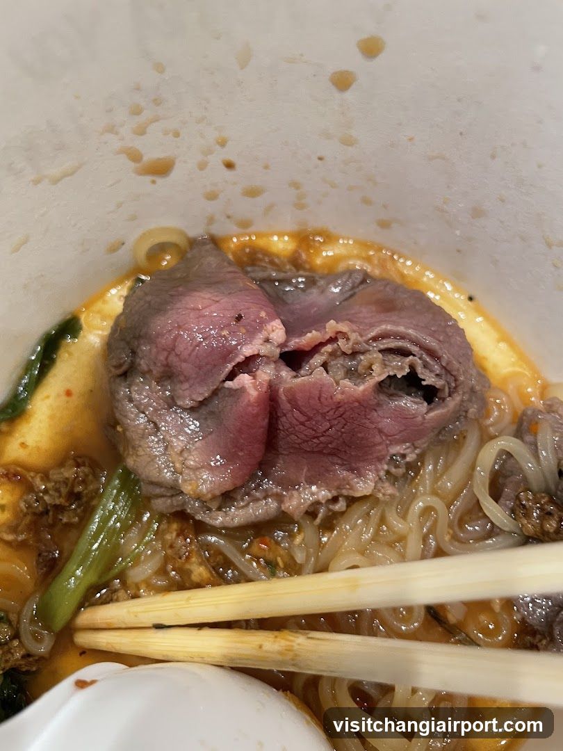 Noodle Bowl with Meat and Vegetables