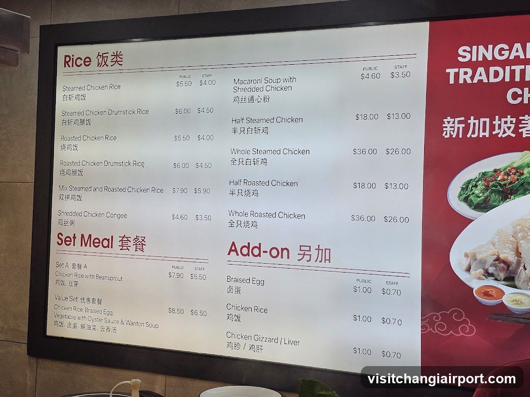 Rice and Set Meal Menu Board
