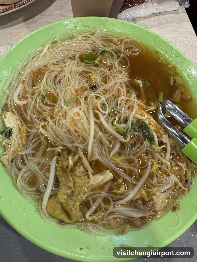 Noodle Dish in Green Bowl
