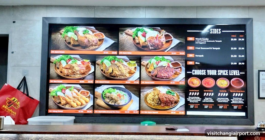 Digital Menu Board Display