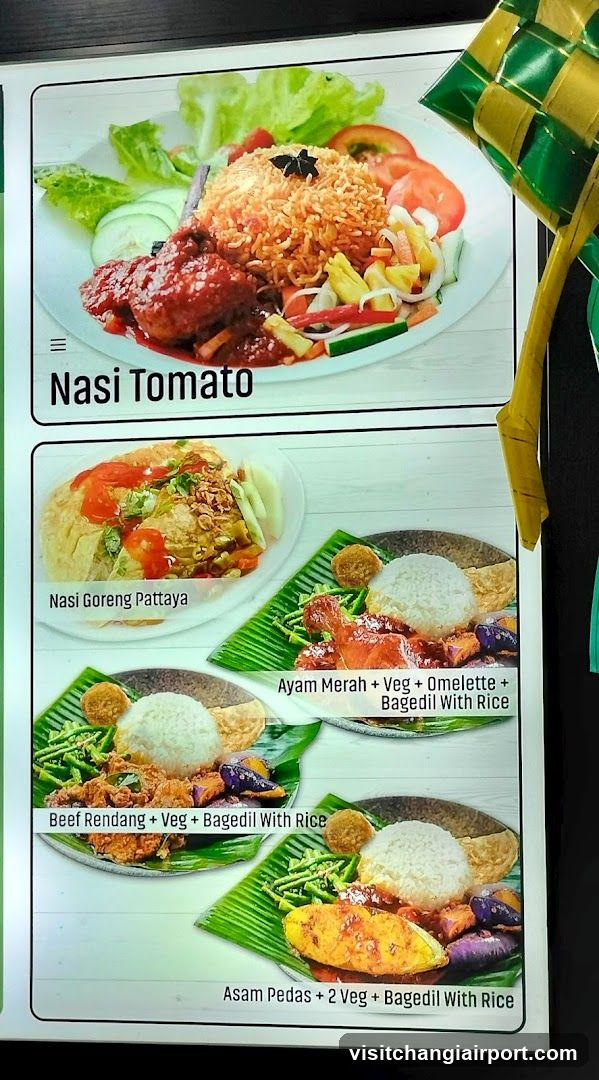 Nasi Tomato Menu Board