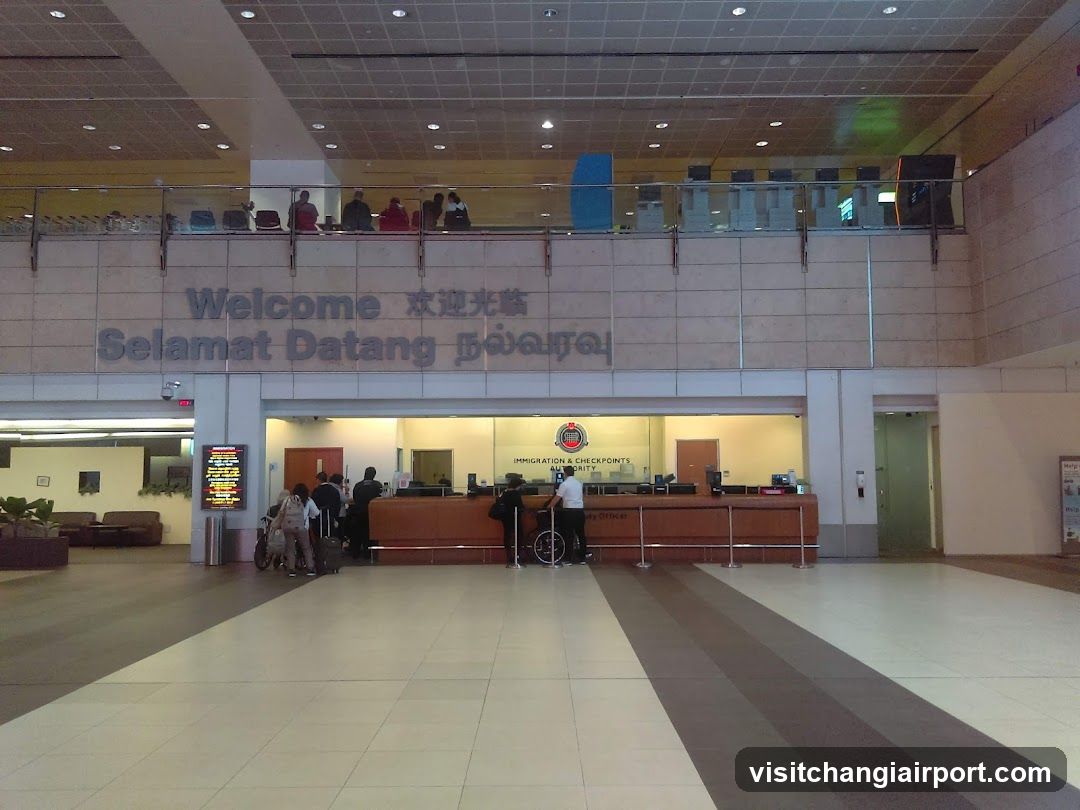 Airport Immigration and Checkpoint Area