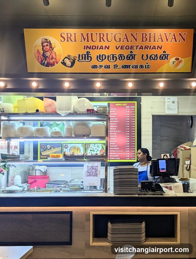 Sri Murugan Bhavan Indian Vegetarian Shop Interior