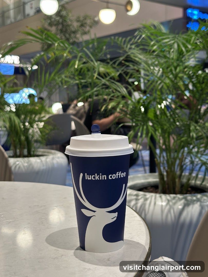 Luckin Coffee Cup on Table