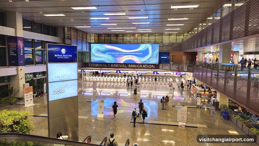 Terminal 1 Arrival Immigration Hallway