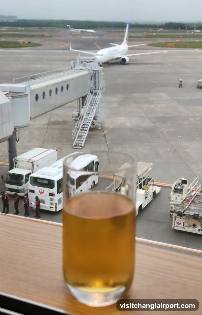 Airport View with Drink