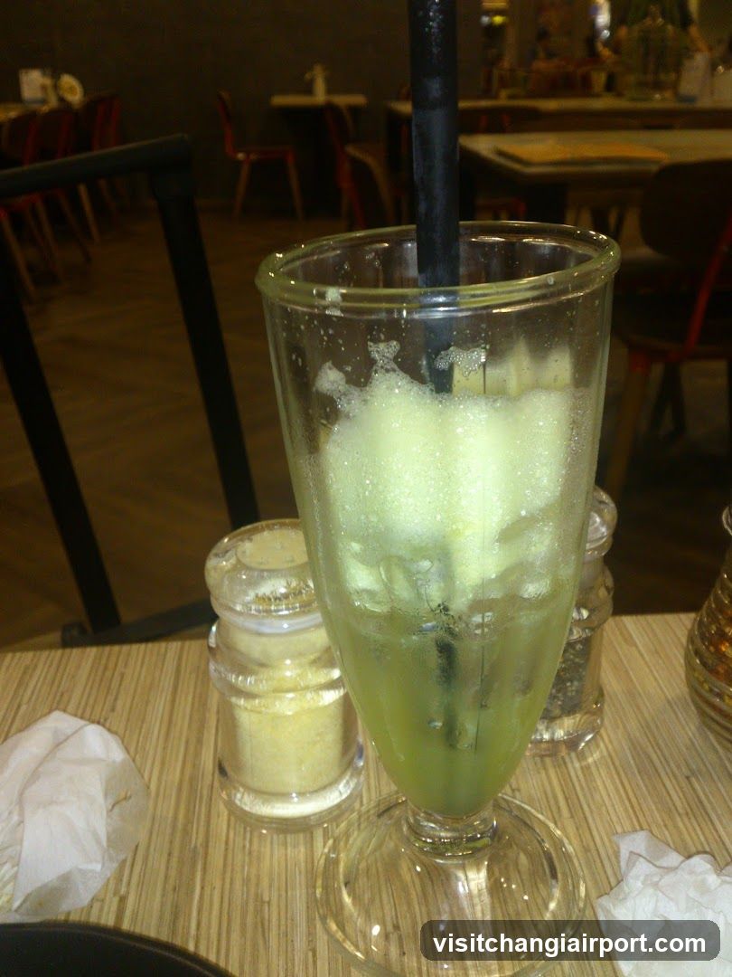 Green Smoothie with Straw