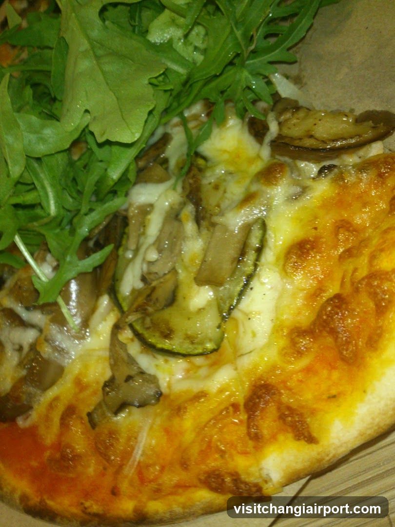 Mushroom and Arugula Pizza