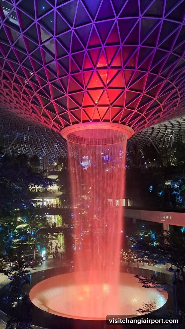 The Rain Vortex at Jewel Changi Airport