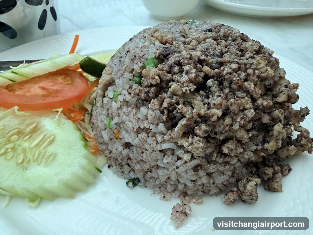 Rice with Minced Meat and Salad