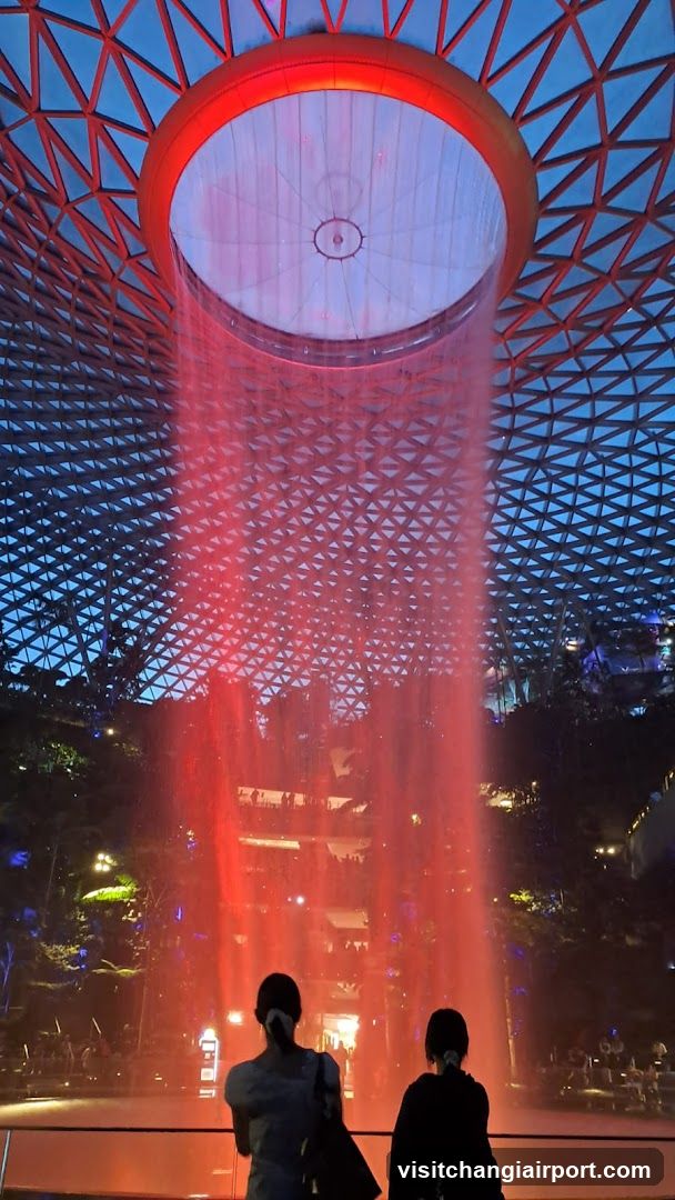 The Rain Vortex at Jewel Changi Airport