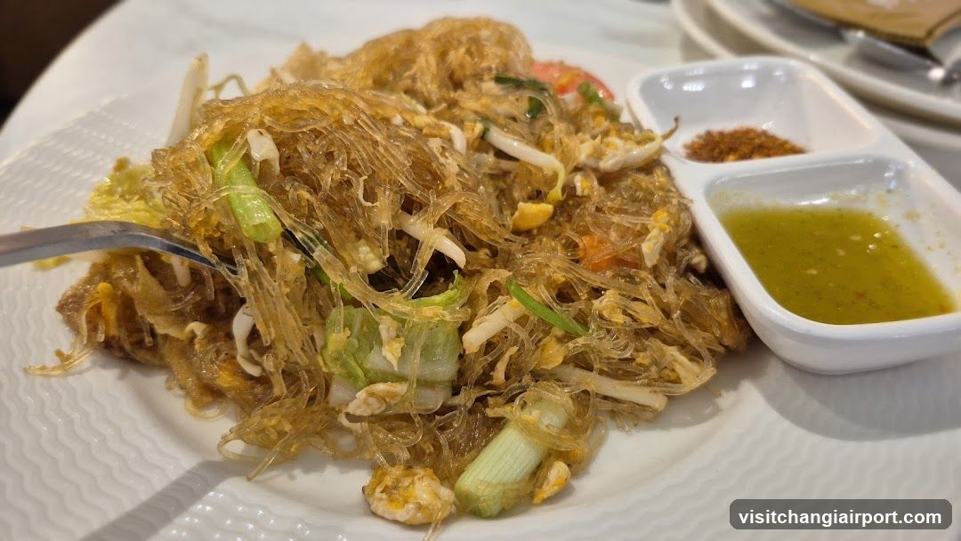 Glass Noodle Stir Fry with Dipping Sauce