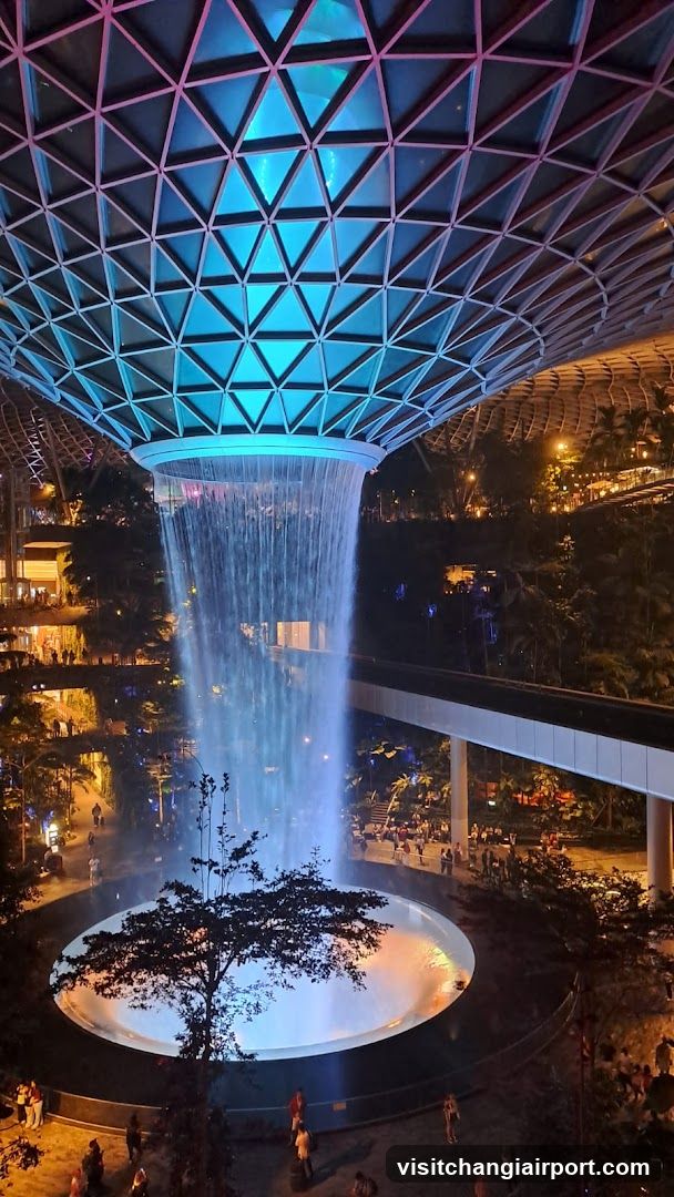 The Jewel Changi Indoor Waterfall