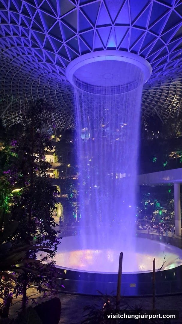 Indoor Waterfall Scene