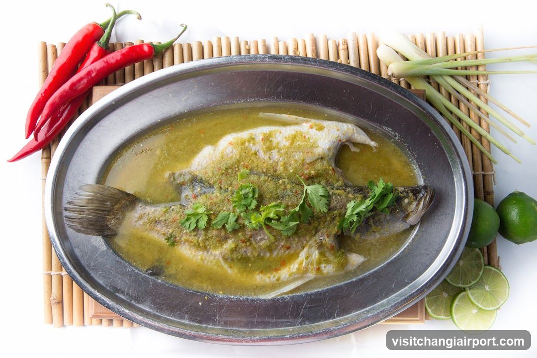 Grilled Fish with Herb Sauce