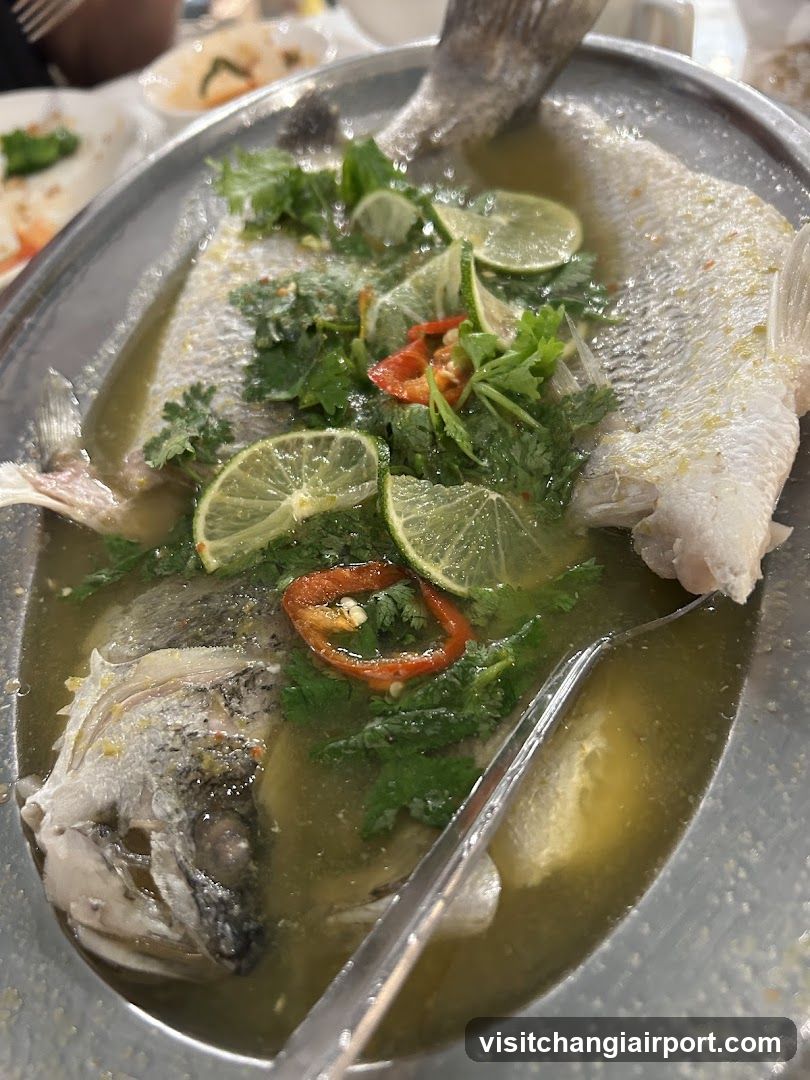 Steamed Fish with Lime and Chili
