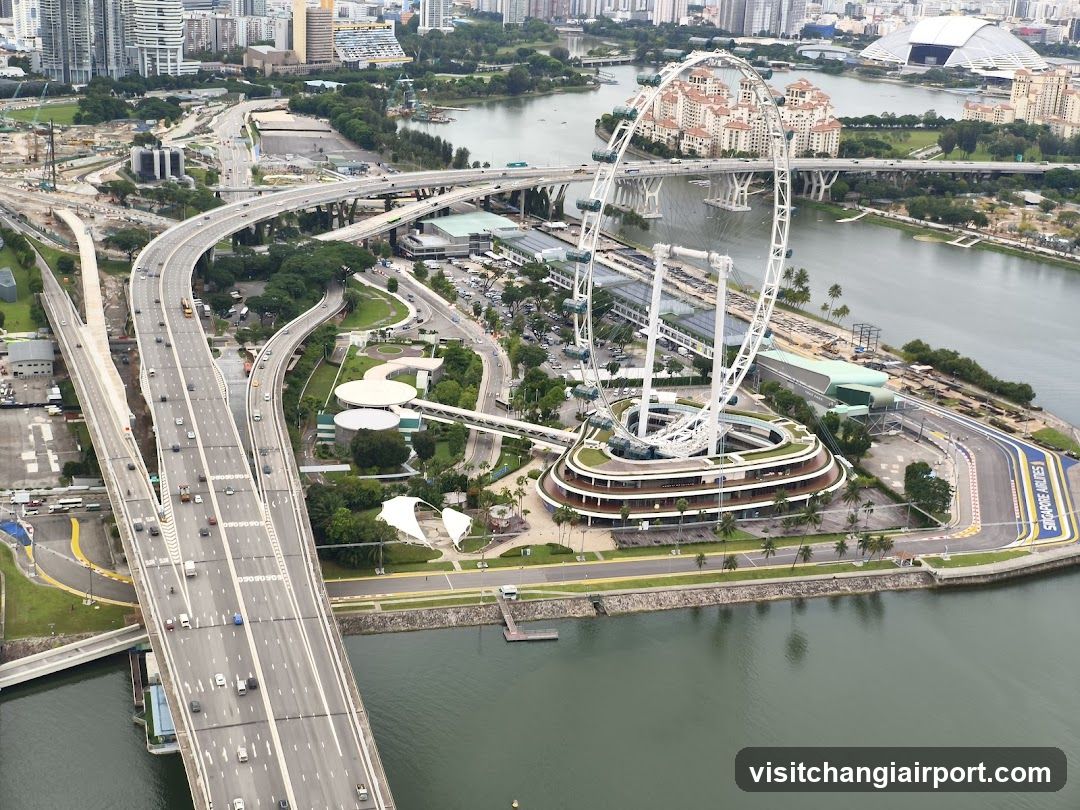 Singapore Flyer Aerial View