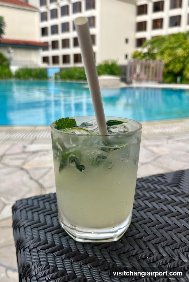 Poolside Drink with Mint and Lime