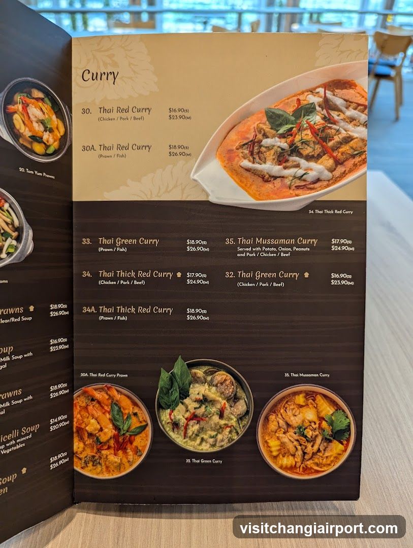 Thai Curry Menu Page