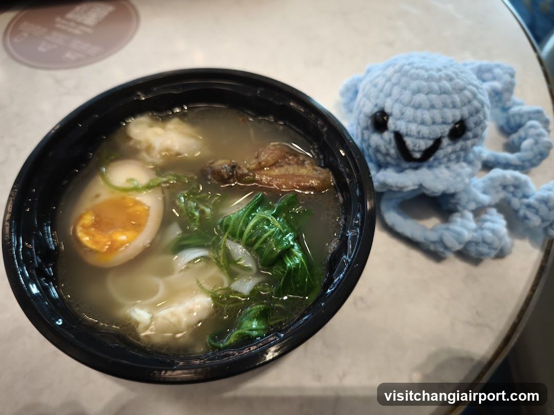 Ramen Bowl with Octopus Toy