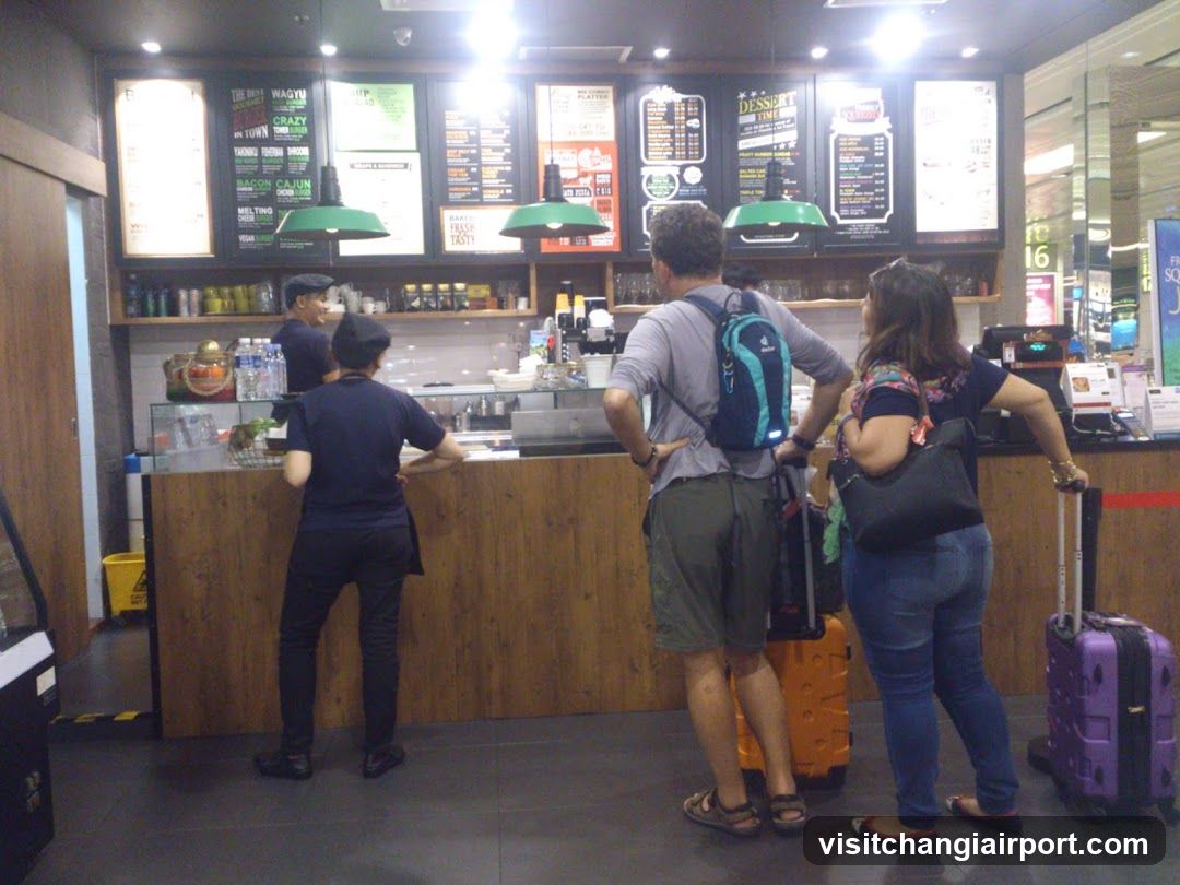 Customers at Coffee Shop Counter