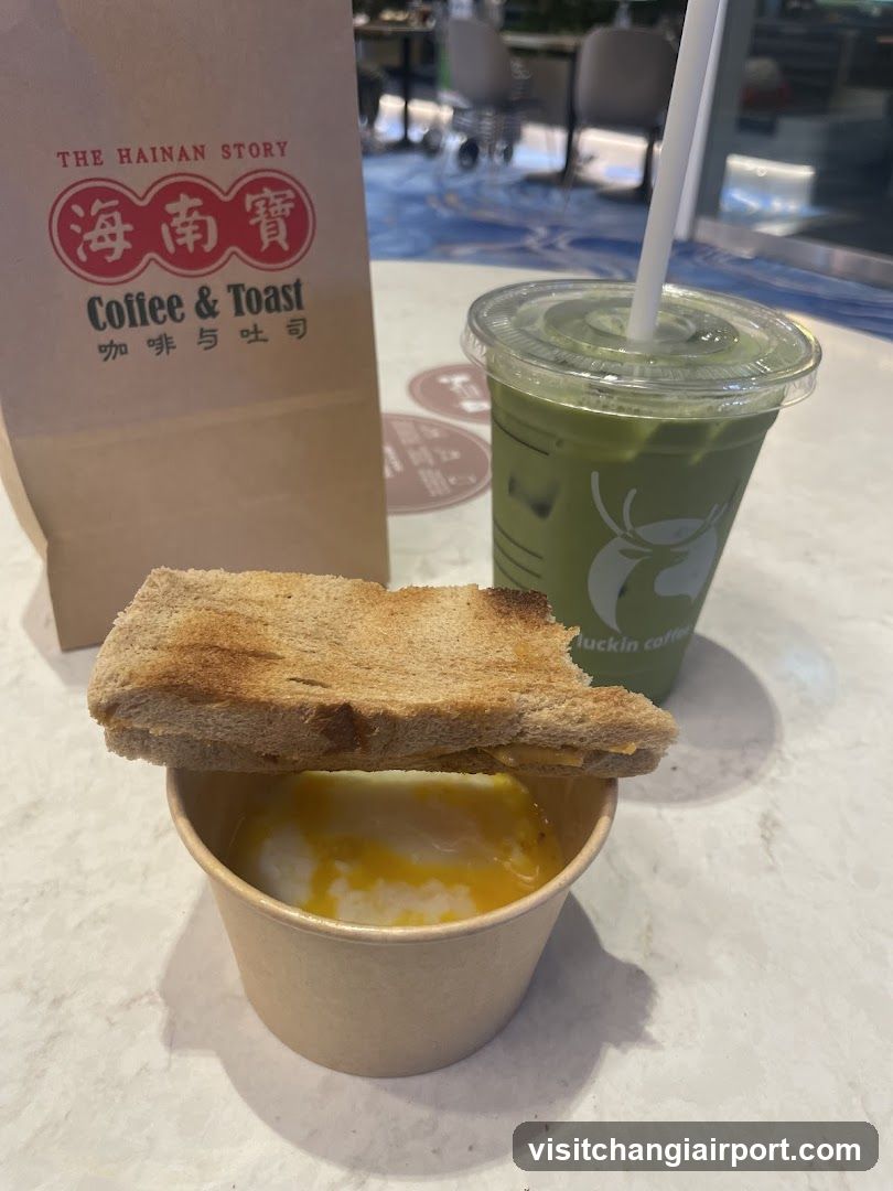 Breakfast and Drink at Luckin Coffee