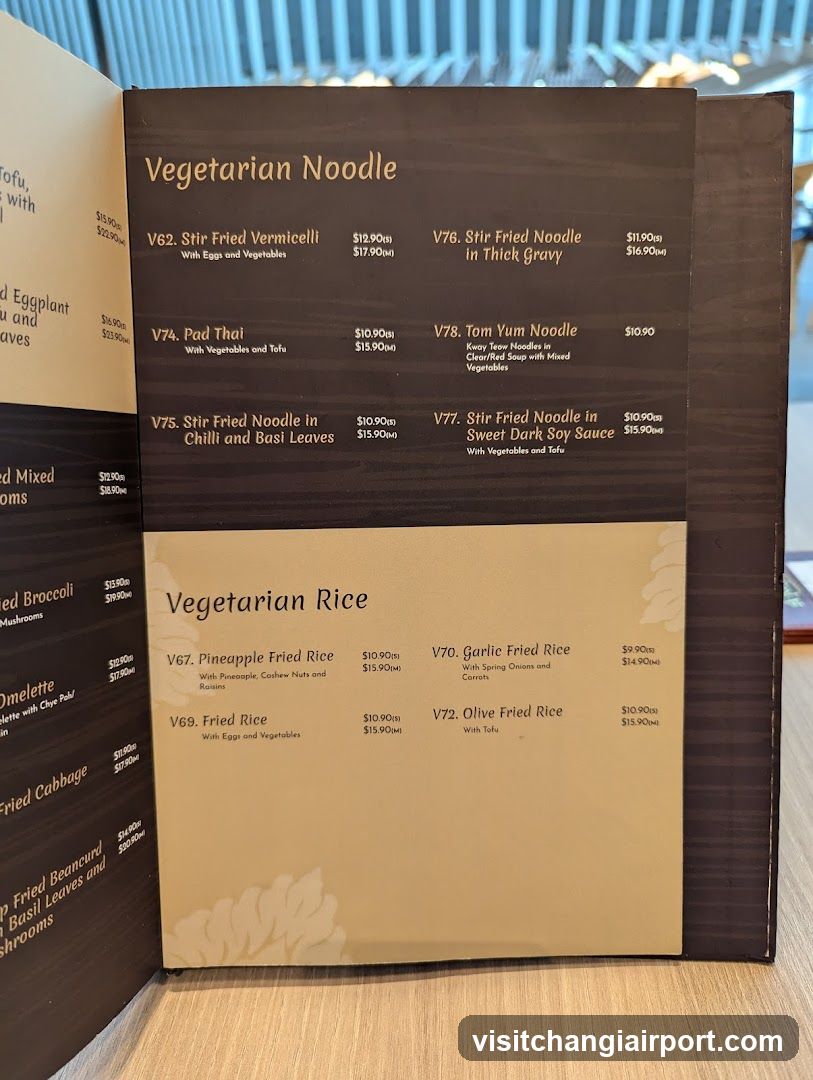 Vegetarian Menu