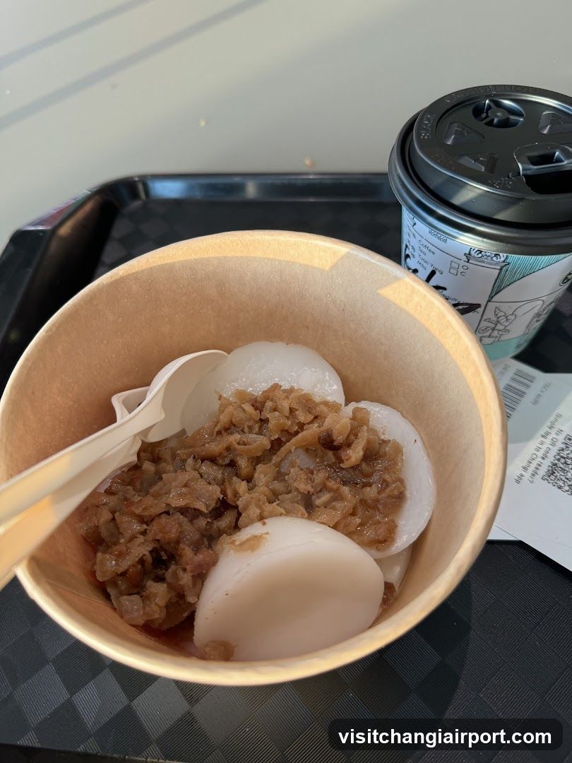 Food Bowl with Rice Cakes and Topping