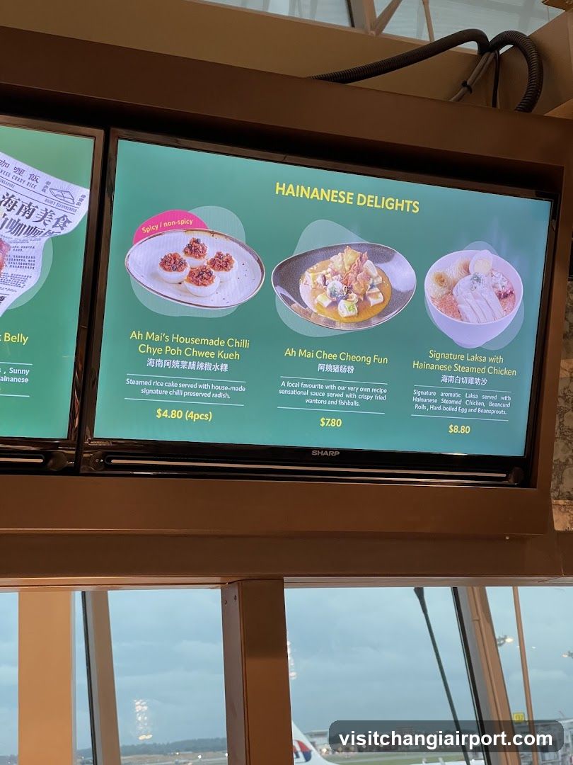 Hainanese Delights Menu Board