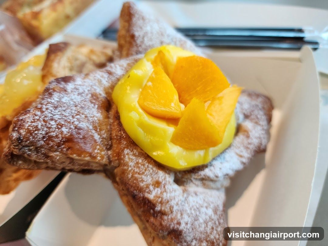 Dessert with Mango and Custard