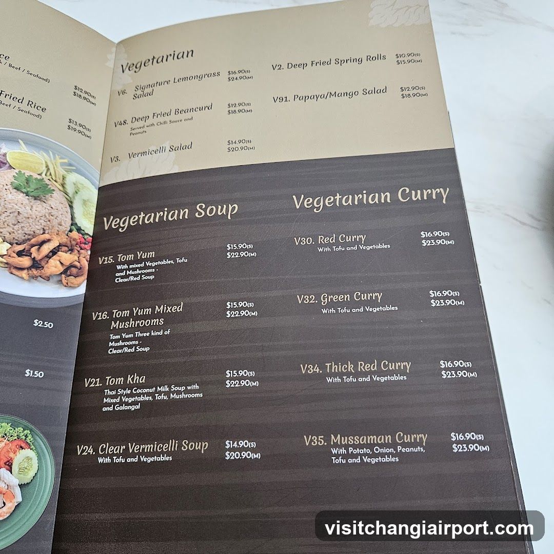 Vegetarian Menu Page