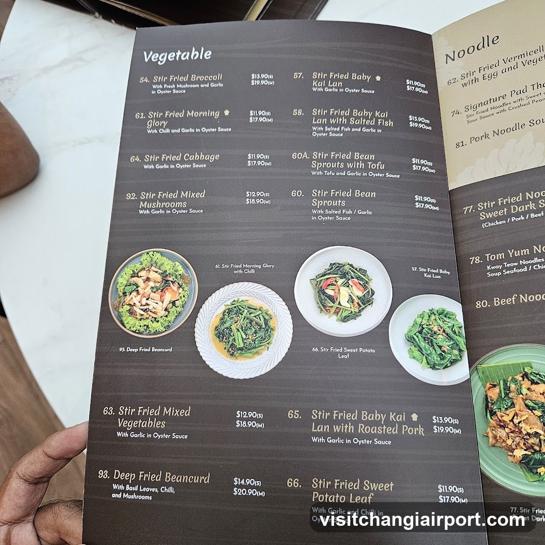 Vegetable Menu Page