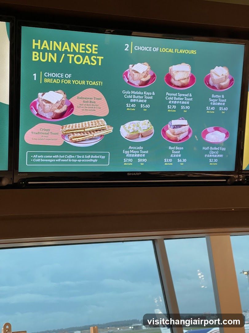 Hainanese Bun / Toast Menu Board
