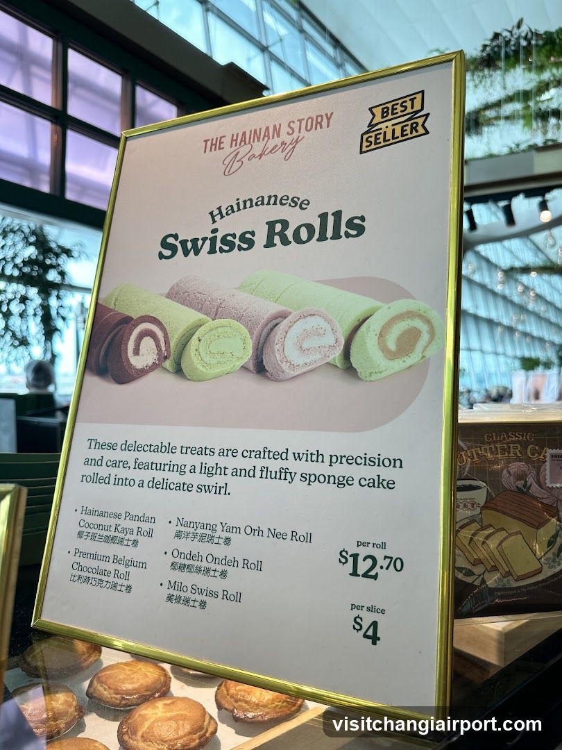 Hainanese Swiss Rolls Menu Board